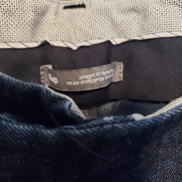 Gap Womens Flare Leg Pant Denim Stretch Straight Fit size 8Long - Picture 3 of 5